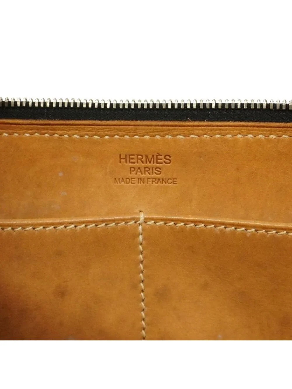 Hermes Handbag Paris Bombay 27 Box Calf Black Natural Silver